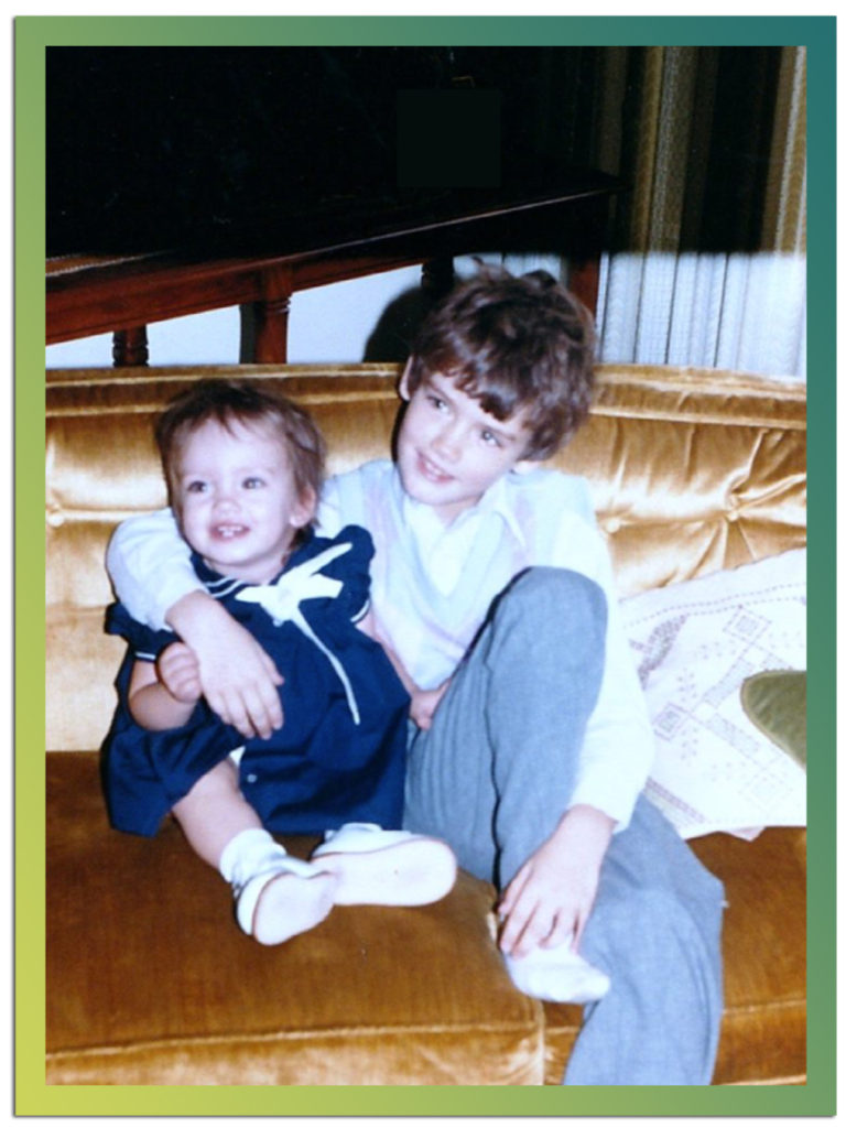 CD WITH HIS LITTLE SISTER