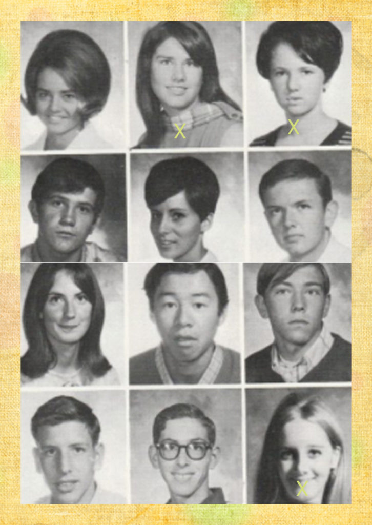 Three of the six female students pictured above, myself included, are named Kathy (Kathleen or Catherine)