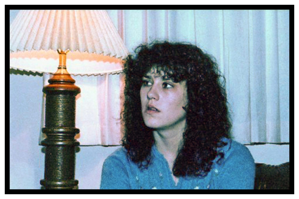 A major component of my "disguise" was big frizzy 80s hair (to deflect attention from my face) 