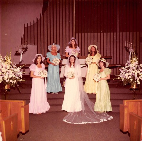 1980 bridesmaid dresses