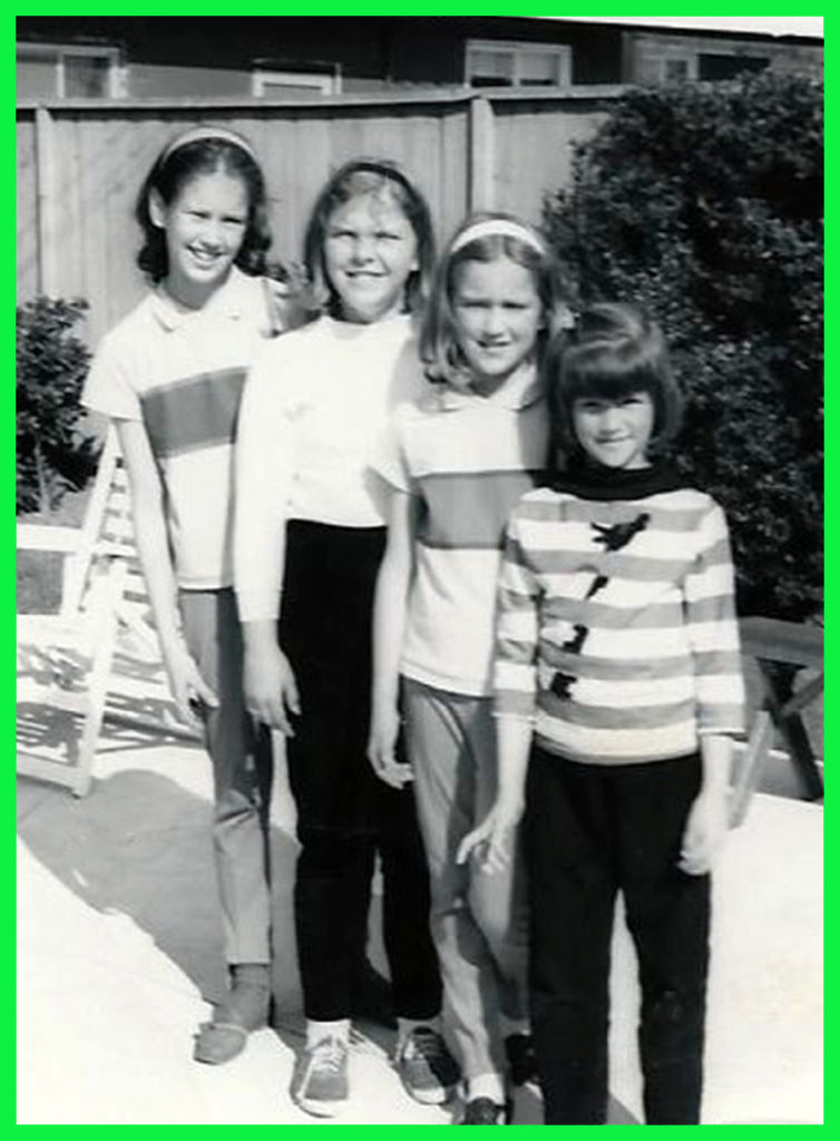 The four of us in 1964 - From the left, Me, Natalie, Janet & Joyce