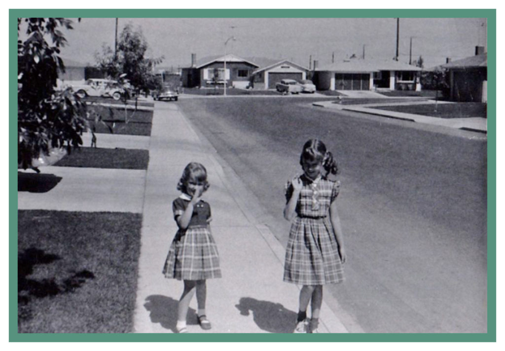 Janet and I in our Santa Clara neighborhood shortly after we moved there.