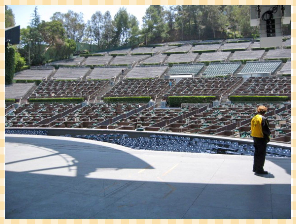 View from the stage of the Hollywood Bowl