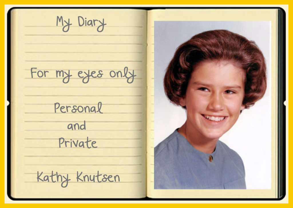 The picture in the front of that diary - still hideous after all these years.