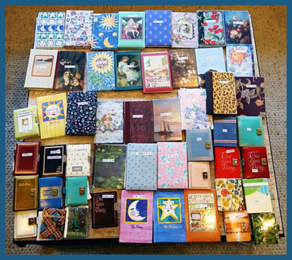 Some, but not all, of my diaries.
