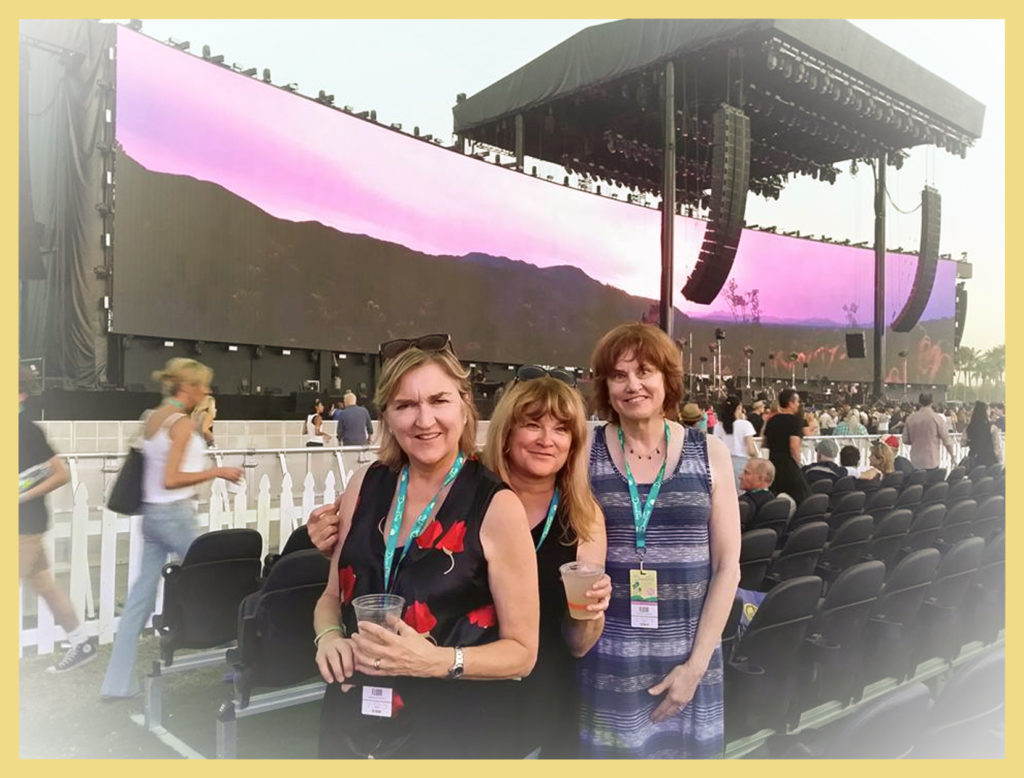 The three of us K Girls at Desert Trip