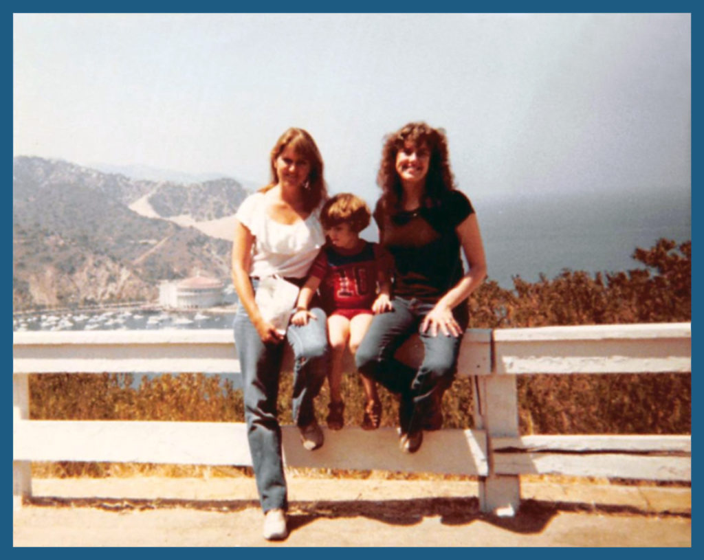 With Mom and Aunt Janet exploring Catalina Island