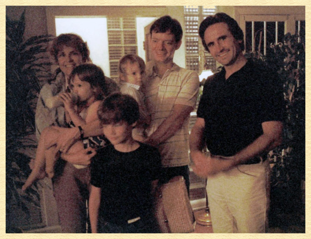 My family at Janet's house along with Larry Payne