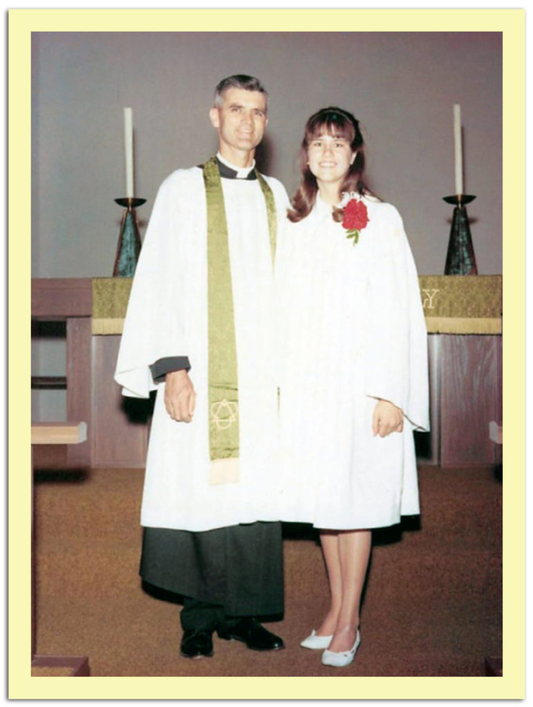 My father and I on my Confirmation Day.