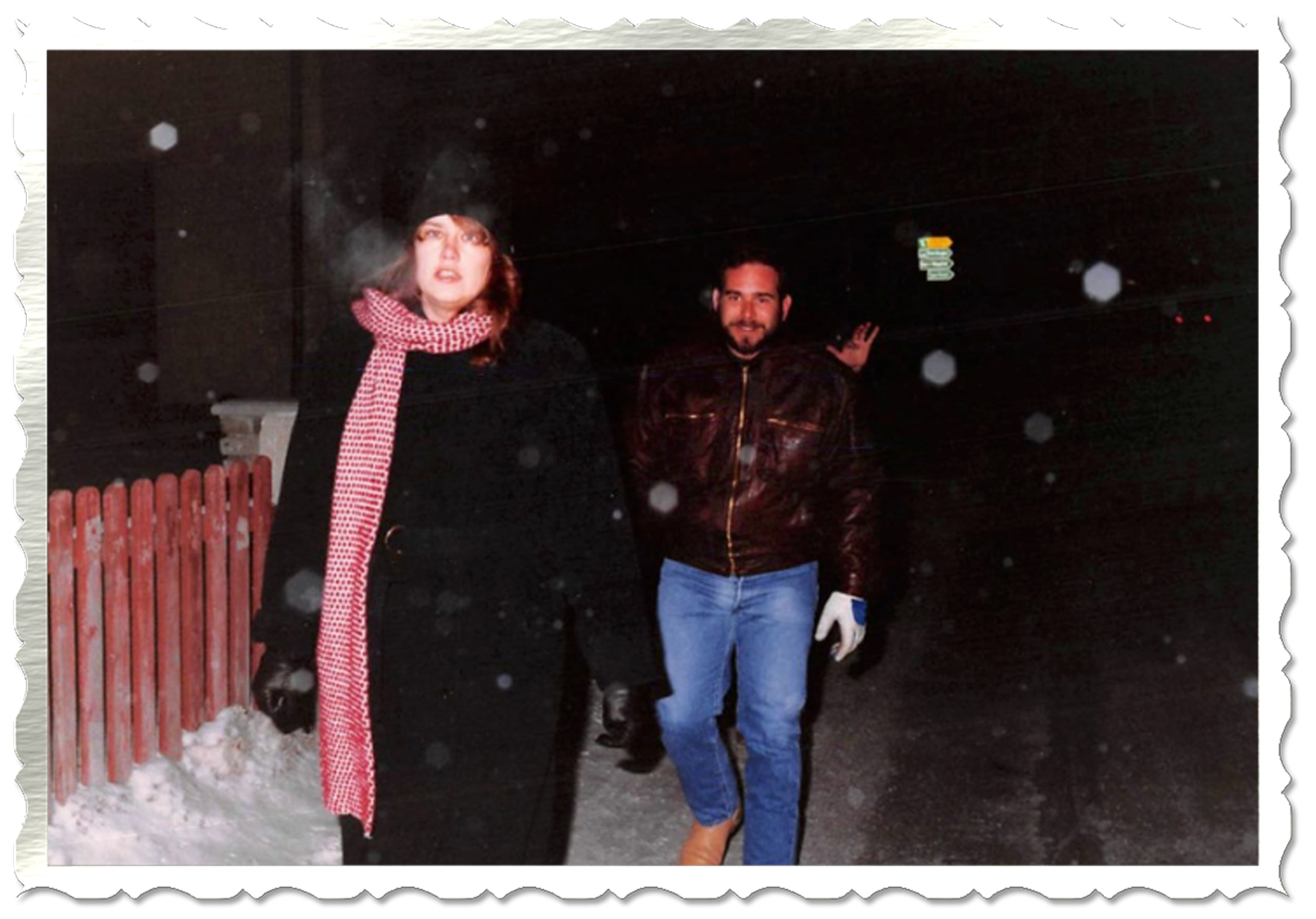 Me (Jim McCann behind) freezing in Munich