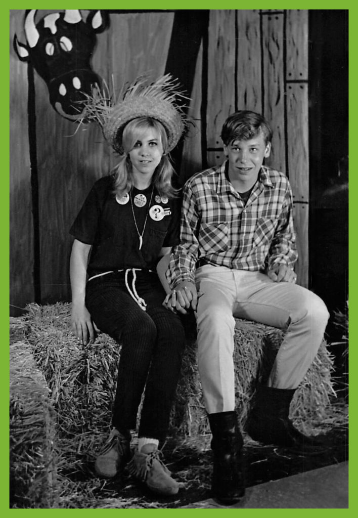 Sandra (Walker) Hegwood and Joey Chadim at the same Sadie Hawkins dance