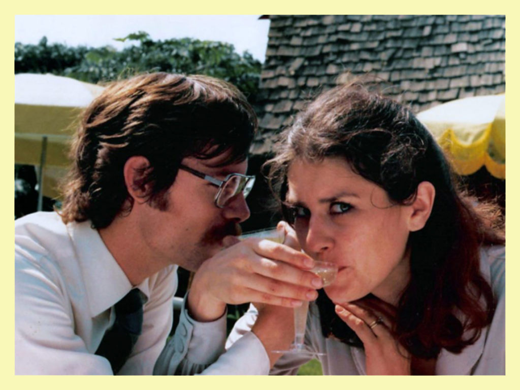 J and I circa 1980 - at a wedding.