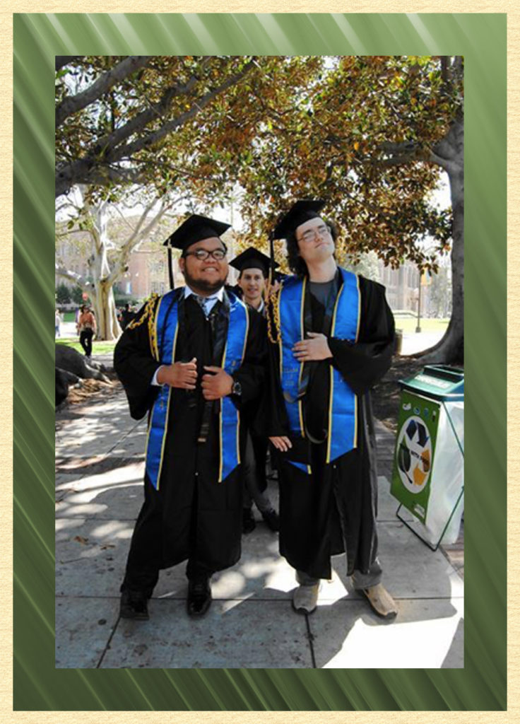 CD & classmates at UCLA graduation