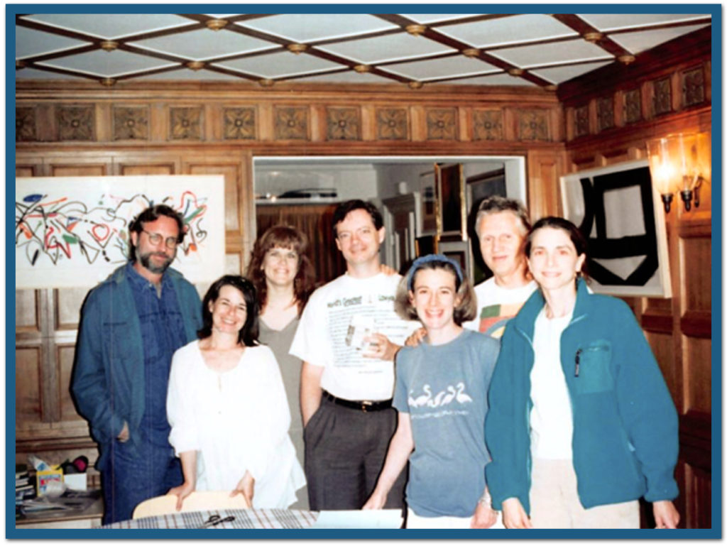 David Schnorr & Dianne Simon (?), me, J, Debbie Blum, Dale, Laraine Mestman (Elias behind camera)